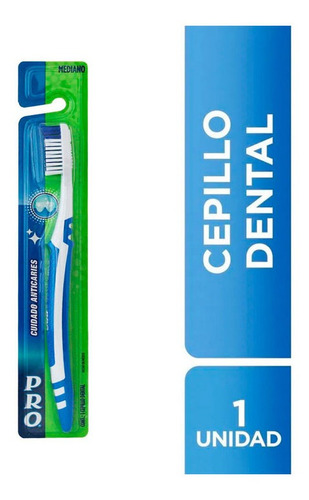 Imagen 1 de 5 de Cepillo Dental Oral B Pro Plus Cuidado Anticaries Medio 1 Un