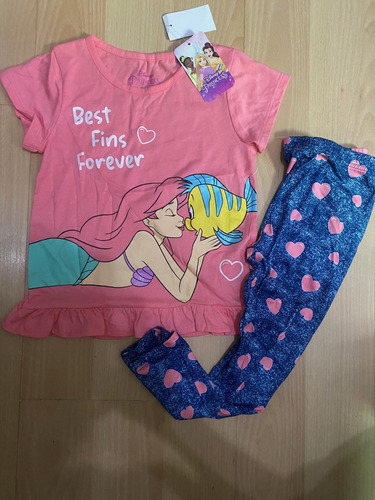 Conjunto Disney  Sirenita Ariel Importadotalla 5 Y 6x