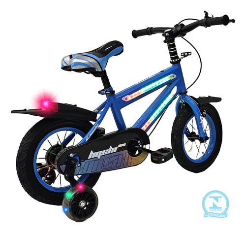 Bicicleta Infantil Aro 12 Com Luzes Led E Design Premium!