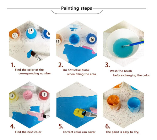 Kit De Pintura Por Números Nocturna Para Adultos Dd052