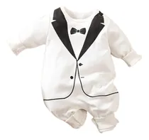 Comprar Conjuntos De Niño Bautizos  Enterizo Bebe Traje Blanco
