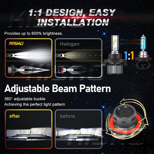 For For Ford Escape 2008-12 Faros Led + Kit De Luces