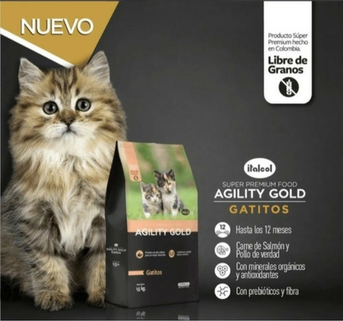 Imagen 3 de 3 de Agility Gold Gaticos 1.5 Kg
