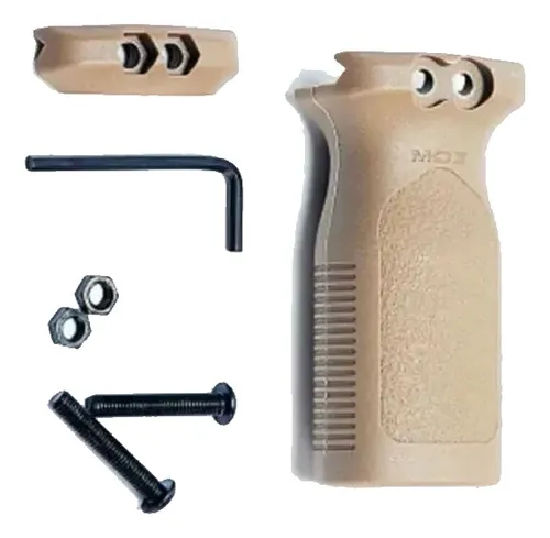 comprar Front Grip Rvg Trilho 20u002F22 Mm Tan - Hunter Airsoft