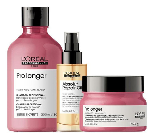 Kit L'oréal Pro Serie Exp Pro Longer - Sh E Másc E Óleo