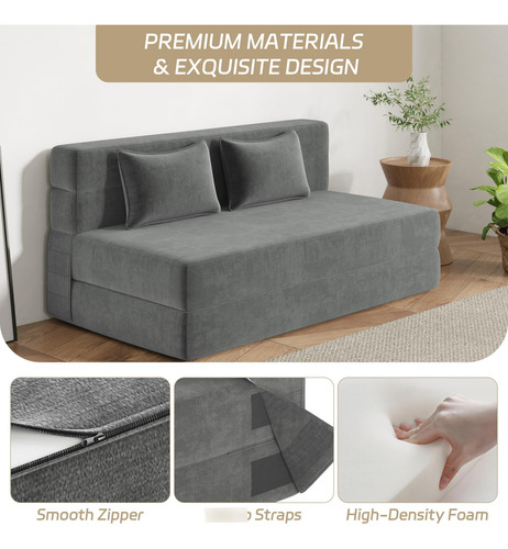 Luoxiao Sofá Cama Plegable Convertible Tamaño Matrimonial