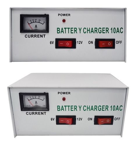 Imagen 4 de 10 de Cargador De Batería Auto 10 Amp Coche Moto Carro Arranque ®