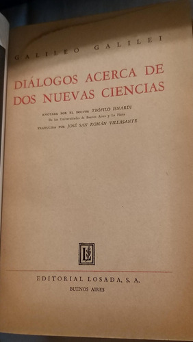 Diálogos Acerca De Dos Nuevas Ciencias (g. Galilei) 17-24