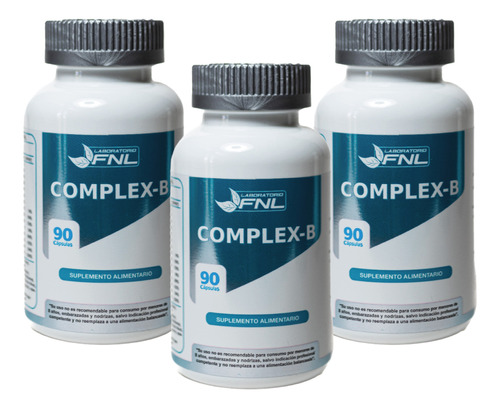 Vitaminas Complejo B Fnl 3 Frascos 3x90 Caps. Envio Gratis