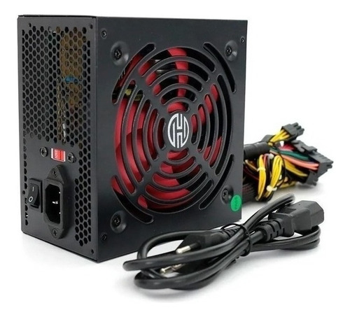 Fonte 450 Watts Hoopson 20+4 Pinos Com Cabo Fnt-450w Cor Preto