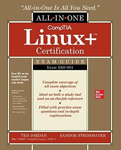 CompTIA Linux+ Certification All-in-One Exam Guide: Exam XK0-004 : Ted Jordan, de Sandor Strohmayer. Editorial McGraw-Hill Education, tapa blanda en inglés