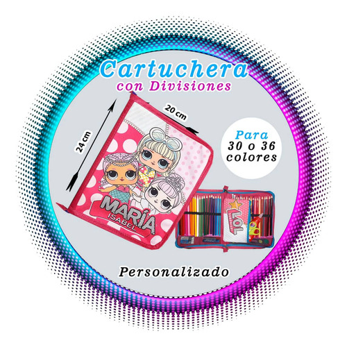 Cartuchera Con Divisiones Personalizada 