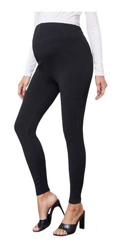 Maternal Leggings Pitillo Tiro Alto Unicolor