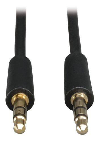 Cable De Audio Estereo 3,5mm Macho A Macho | Negro / 0,9 M