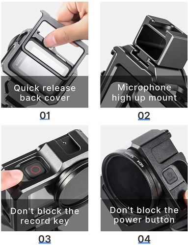 Imagen 2 de 2 de Ulanzi G9-5 Carcasa De Aluminio Para Gopro Héroe 9 Negro, 2