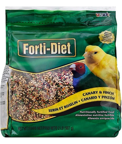 Alimento Premium Kaytee Fortidiet Para Canario & Finch 907gr