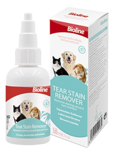 Quita Manchas Cara Contorno Ojo Para Mascotas - Bioline 50ml