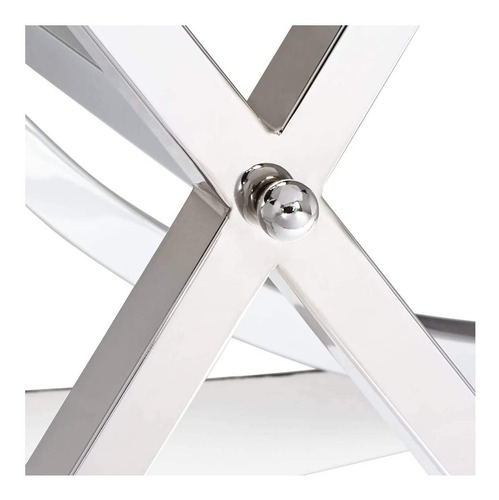 Imagen 6 de 10 de Mesa De Recibidor Cromada Elegante Espejos + ¡envio Gratis!