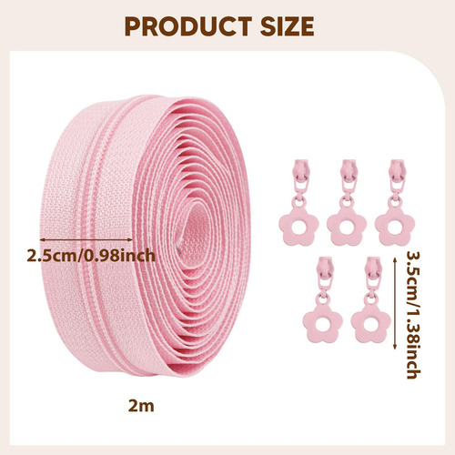 Cremalleras De Nailon En Espiral, Cremalleras De Costura Con