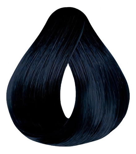 Kit Tintura Haskell  Excllusiv tom Tonalizante tom 100 preto azulado para cabelo