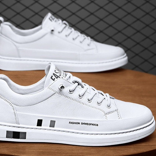 Zapatos De Cuero Genuino Elegantes Para Hombre Estilo Casual