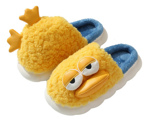 Pantuflas Cálidas Lindas De Suela Suave De Pato