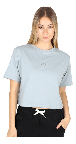 Remera Urbo Essence Mujer En Gris Oscuro