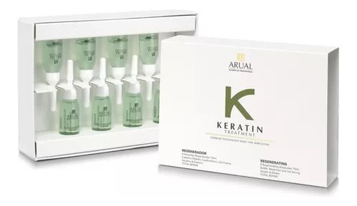 Arual  Keratin Treatment Regenerador 36 Amp X 10 Ml