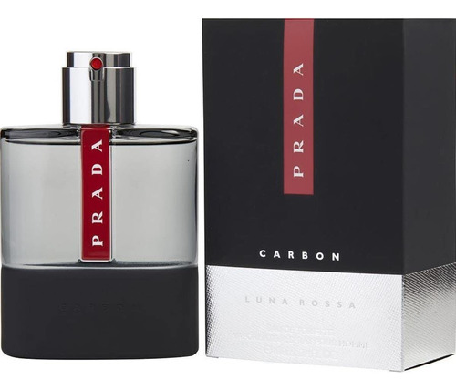Perfume Prada Luna Rossa Carbon Edt En Aerosol Para Hombre 1