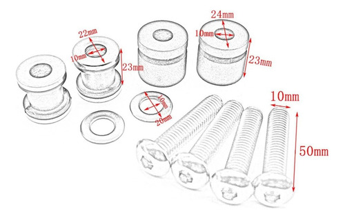 Kit De Tornillos For Accesorios De Acoplamiento De Respaldo