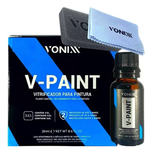 V Paint Vitrificador Pintura Automotiva Vpaint 20ml Vonixx