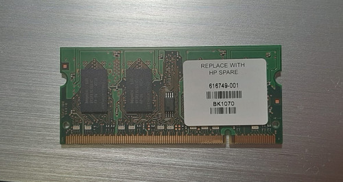 Hynix 1gb 6400s 666 12 Pc2-640 Hymp112s64cp6-s6-ab-c (Usado)