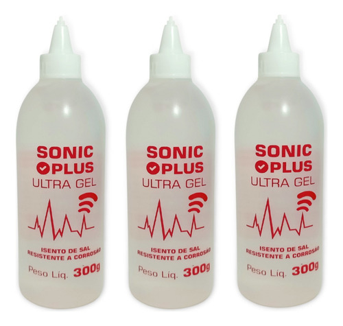  Hal Gel Para Ultrassom Usg Tens Sonic-plus 300g Frasco 3und Fragrância Neutra