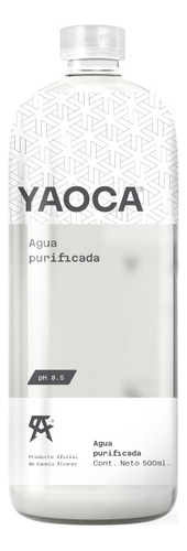 Yaoca | Agua Alcalina Purificada | Ph 8.5 | 12 Pzas 500 Ml