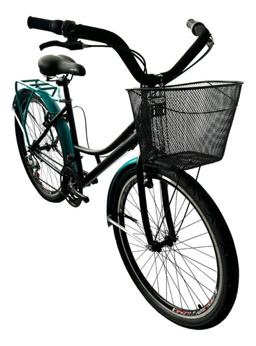 Bicicleta Playera Atila 2024 Mujer V-brakes 18v 26  Canasta