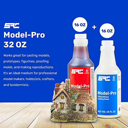 Kit Resina Epóxica 32 Oz (partes A Y B) Para Figuras Y Model