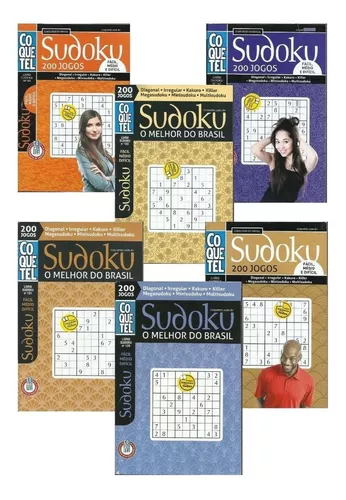 Livro Coquetel Sudoku nível médio Ed 200