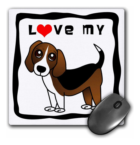 3drose Llc 8 X 8 X 0,25 Pulgadas Mouse Pad, I Lov