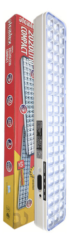 Luz De Emergencia Atomlux 60leds 2020litio Compact Blanco