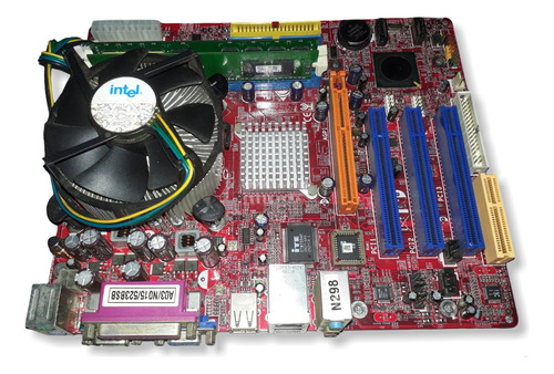 Combo Mother Biostar P4m800pro-m7 Micro Y Memorias Rojo (Usado)
