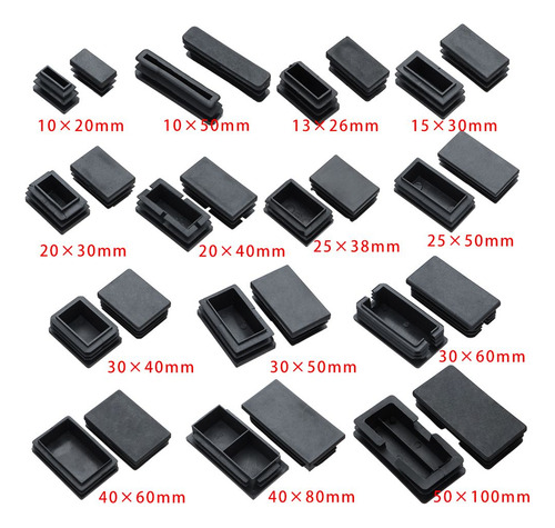 Tapón De Tubo Rectangular Para Muebles, Tapa De Pie Protegid