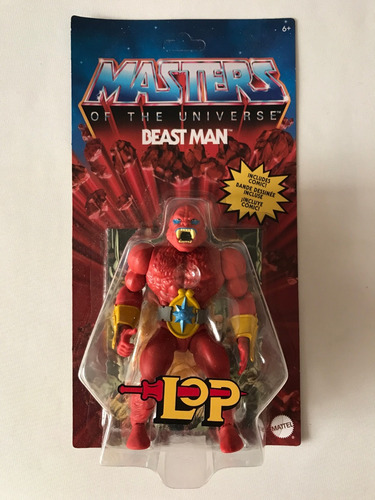 Beast Man Lop Motu Origins Mattel Wave 6 Carton Unpunched (Usado)