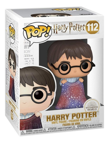 Funko Pop! Harry Potter: Harry Con Capa Caja Maltratada #112