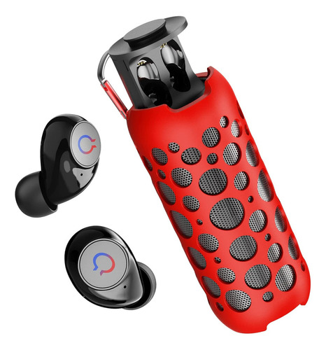 Kingstar Altavoces Bluetooth, 2 En 1, Altavoz Portátil Bluet Color Rojo 110v