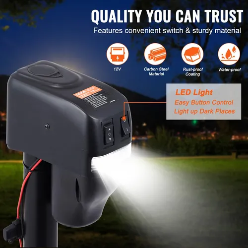 Remolque Eléctrico Jack Vevor Power Tongue 4000 Libras 9.84-