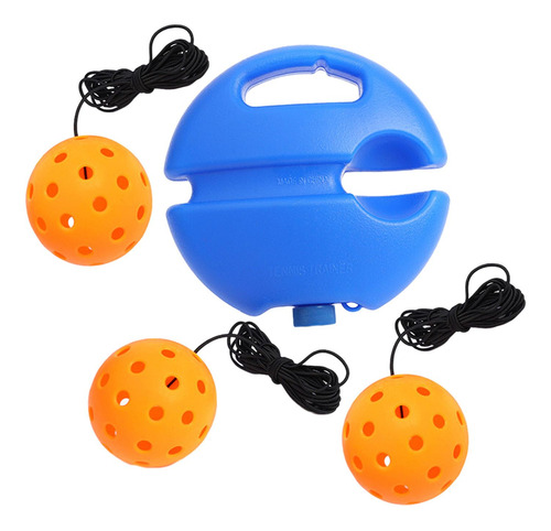 Pickleball Trainer Base De Con 3 Bolas Naranjas