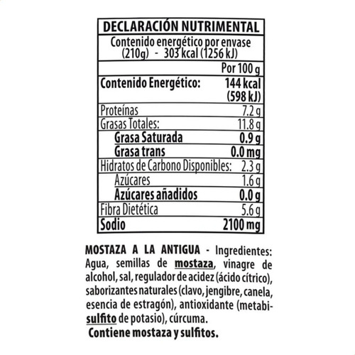 Imagen 2 de 6 de Mostaza De Dijon A La Antigua Bornier Origen Francia