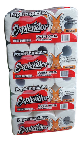 30 Rollo Papel Higiénico Premium 60m Doble Hoja Blanc Suave 