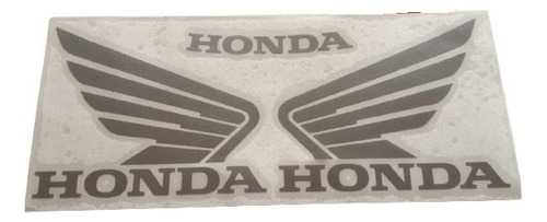 Kit Calcos Ala Honda Cg150 / Cb1 - Material 3m Gris Plateado