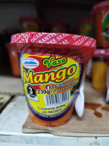 Dulce Picosito Mango (pulpa De Fruta) Dulce Regional Pack 8
